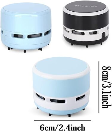 Міні-пилосос бездротовий 3 Вт білий-синій FineInno