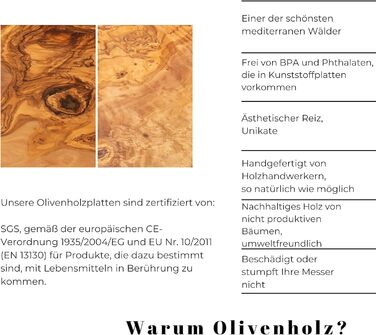 Обробна дошка для їжі 4 шт. 28 см з ручкою Erreke