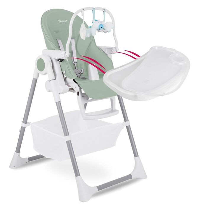 Дитячий стільчик для годування світло-зелений Suleno