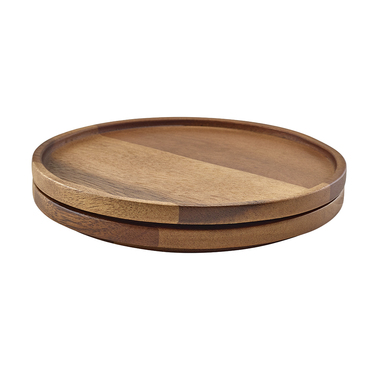 Тарілка 20.5 см, дерев'яна, акація, GenWare