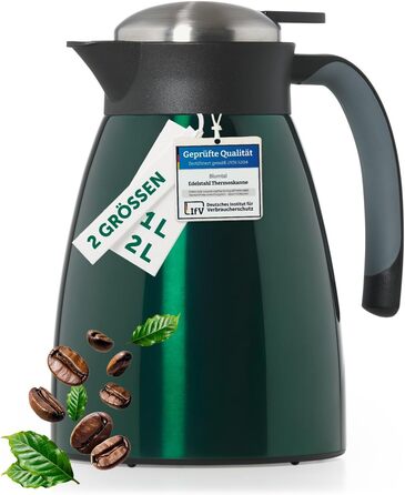 Термос-кавник 1 л нержавіюча сталь, темно-зелений Blumtal