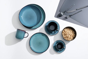 Набір тарілок на 4 персони, 8 предметів, синій BALI Ritzenhoff & Breker