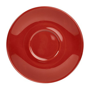 Блюдце 12 см, червоне, Color Tea, GenWare