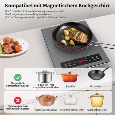 Індукційна варильна поверхня на 1 конфорки 1800 Вт VBGK