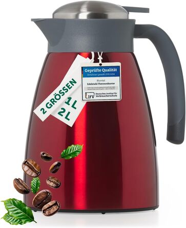 Термос-кавник 1 л нержавіюча сталь, червоний Blumtal