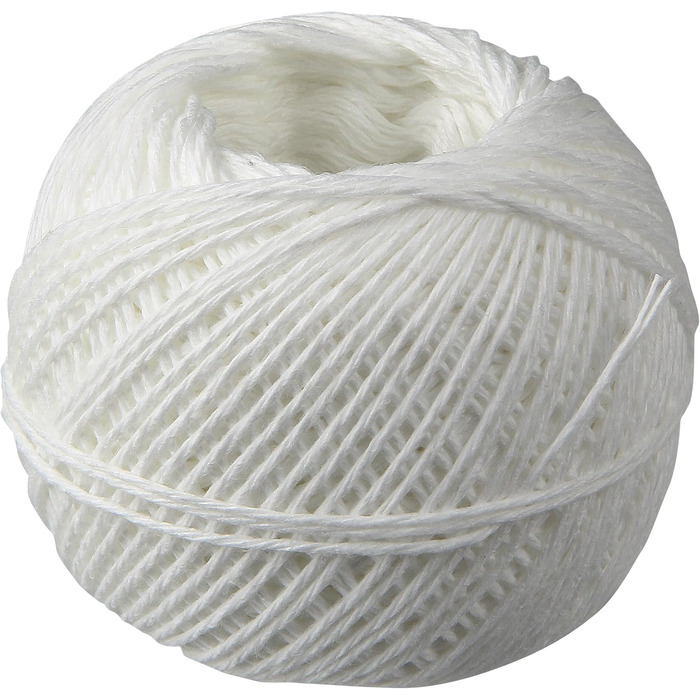 Нитка кухонна 100 м в диспенсері, набір 2 предмети біла Fackelmann