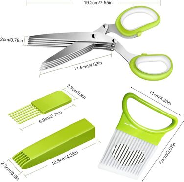 Кухонні ножиці з нержавіючої сталі з 5 лезами Butyeak