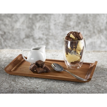 Страва прямокутна 33*17.5*2 см, дерев'яна, акація, GenWare