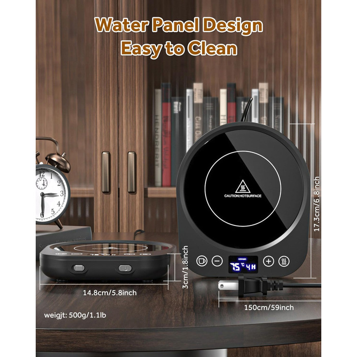 Подогреватель для чашек 35 Вт, черный MQFORU