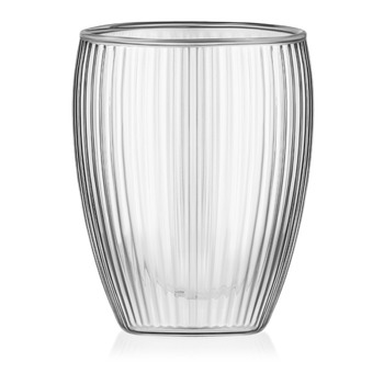 ARDESTO Набір чашок з подвійними стінками 350мл, 2шт, боросилікатне скло, прозорий