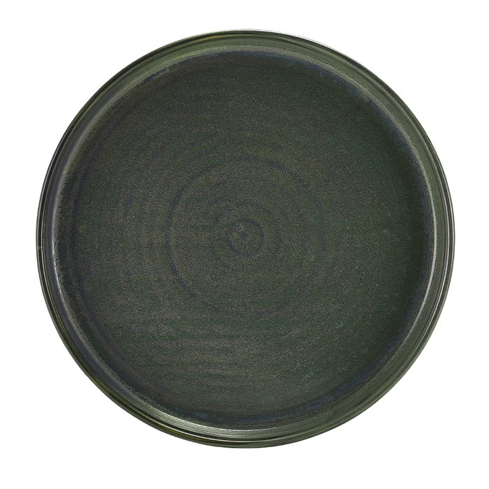 Презентаційна тарілка з бортиком 26*h 3.3 см, зелена, Terra Porcelain Aqua Green, GenWare