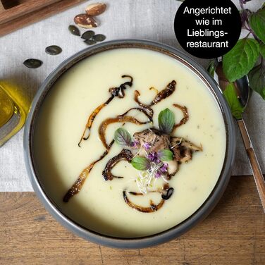 Набір посуду з керамограніту Moritz & Moritz SOLID з 18 предметів набір посуду на 6 персон кожна, що складається з 6 обідніх тарілок, маленьких, глибоких тарілок (4 шт. великих мисок)