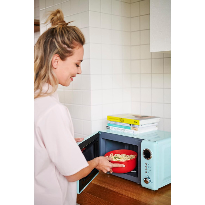 Набір із 3 предметів Lumina Контейнери для зберігання продуктів із кришкою для холодильника, морозильної камери, пароварки та мікрохвильової печі 250 мл, 750 мл і 1500 мл (яскраво-синій)