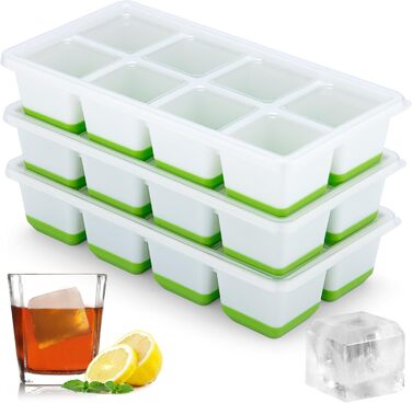 Силіконова форма для льоду 3 шт зелений Sinnsally