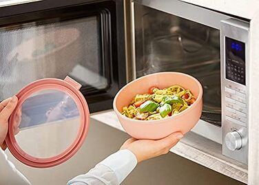 Круглий набір з 3 предметів Cirqula Multi Tray - Банки для зберігання з кришкою - Підходить як ящик для зберігання, холодильник, морозильна камера та посуд для мікрохвильової печі - 350 мл, 750 мл і 1250 мл - (Nordic Blue, набір 3 шт. и (500, 1000, 2000 м