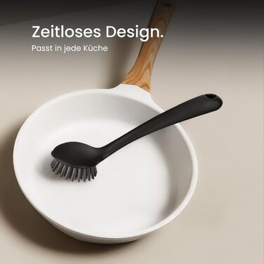 Щітка для миття посуду з міцною щетиною 2 шт. чорний Black Sweden Home