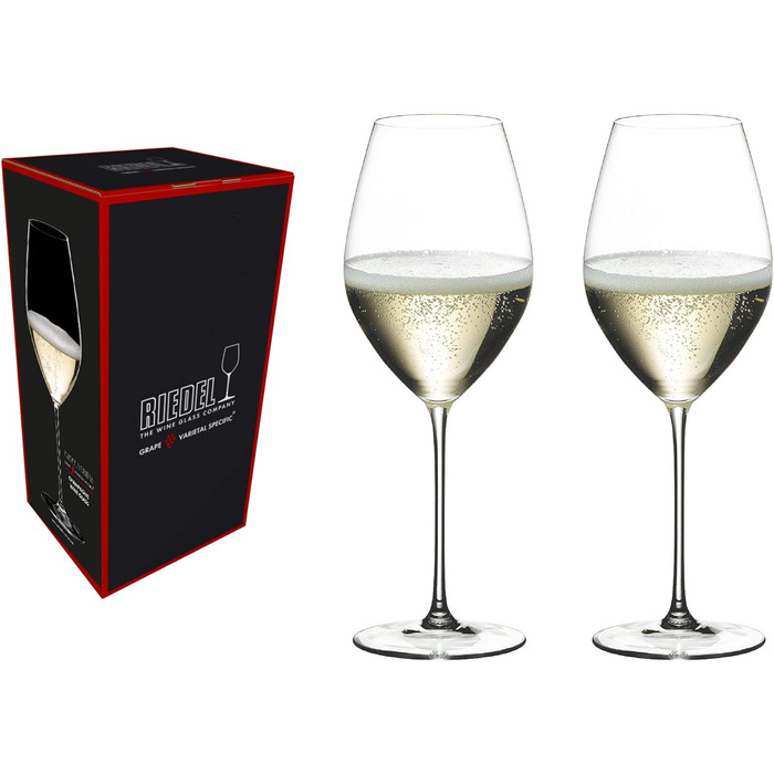 Набор бокалов для красного вина из 2 предметов, хрустальный бокал (шампанское), 6449/07 Riedel Veritas Old World Pinot Noir