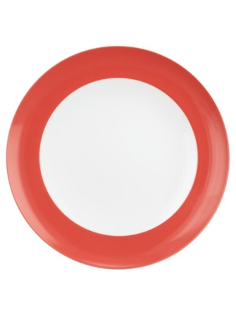 Обідня тарілка 27 см біло-червона Liberty Pure Colors Seltmann Weiden