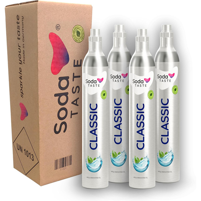 Набір із 4 змінних CO2-балонів для газування Soda TASTE