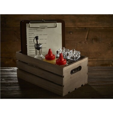 Ящик темный деревянный 27x16x12 см, GenWare