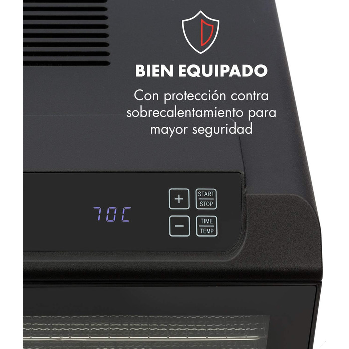 Дегідратор на 6 полок, 500 Вт, чорний Arizona Jerky Klarstein