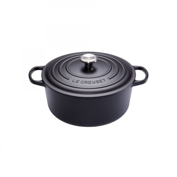 Каструля / жаровня 22 см, чорний Le Creuset