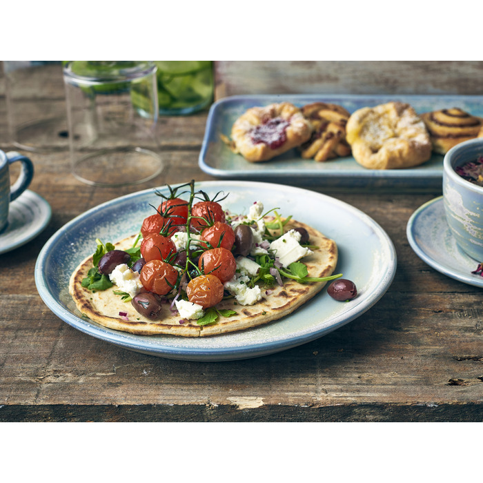 Тарілка кругла 24 см, Terra Porcelain Seafoam, GenWare