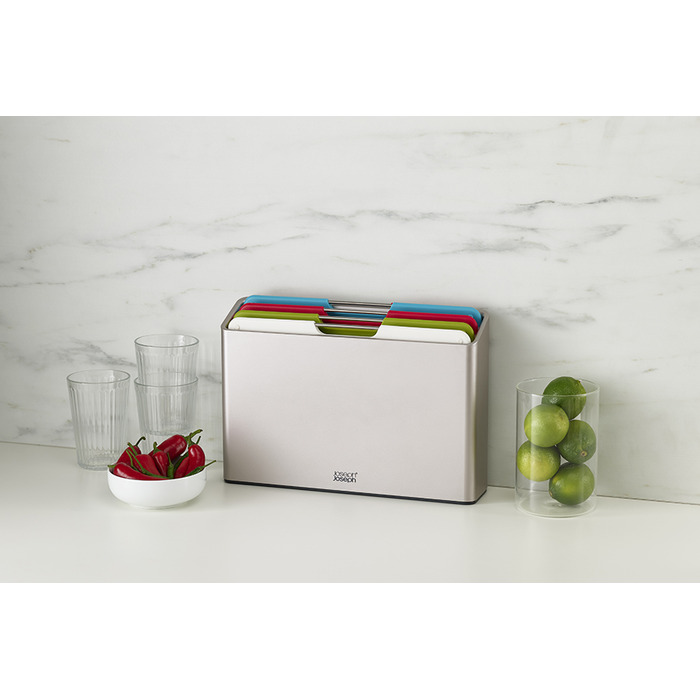 Набір обробних дощок, 7,5 х 22,2 х 32 см, срібло Folio Regular Joseph Joseph