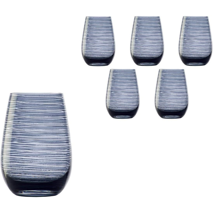 Набор стаканов 465 мл, 6 предметов, дымчато-серый Twister Stölzle Lausitz