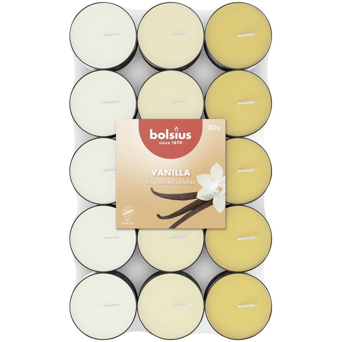 Чайні свічки, час горіння 3,5 години, діаметр 38 мм bolsius