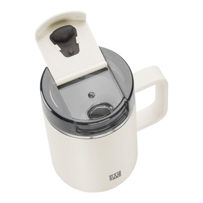 Термокружка 380 мл з ручкою, нержавіюча сталь, кремовий колір Thermo Plus Zwilling