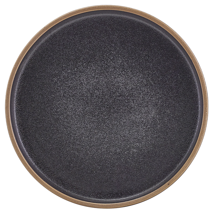 Тарелка презентационная 18*2.3 см с низким вертикальным бортом, Kava Black Stoneware, GenWare