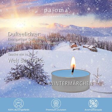 Ароматичних чайних свічок 3x30 шт. ароматичні свічки багато ароматів на вибір висота 1,5 см, Ø 3,5 см (Зимова казка, 6), 90