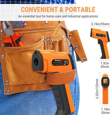 Інфрачервоний термометр 50 C - 550 C ThermoPro