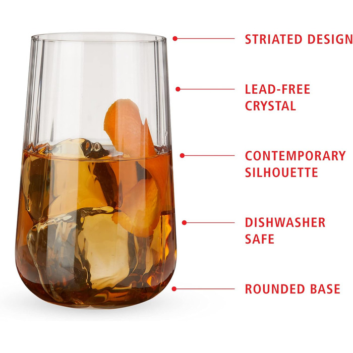 Набор из 4 бокалов для белого вина, хрустальный бокал, 440 мл, Spiegelau LifeStyle, 4450172 (Бокалы Longdrin)