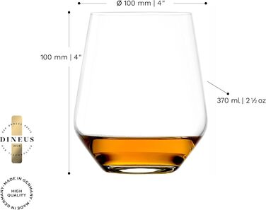 Набір склянок для віскі 6 шт. 370 мл. Stlzle Lausitz Quatrophil