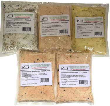 Суміш спецій для копчення 5 видів 500 г VWPEYY