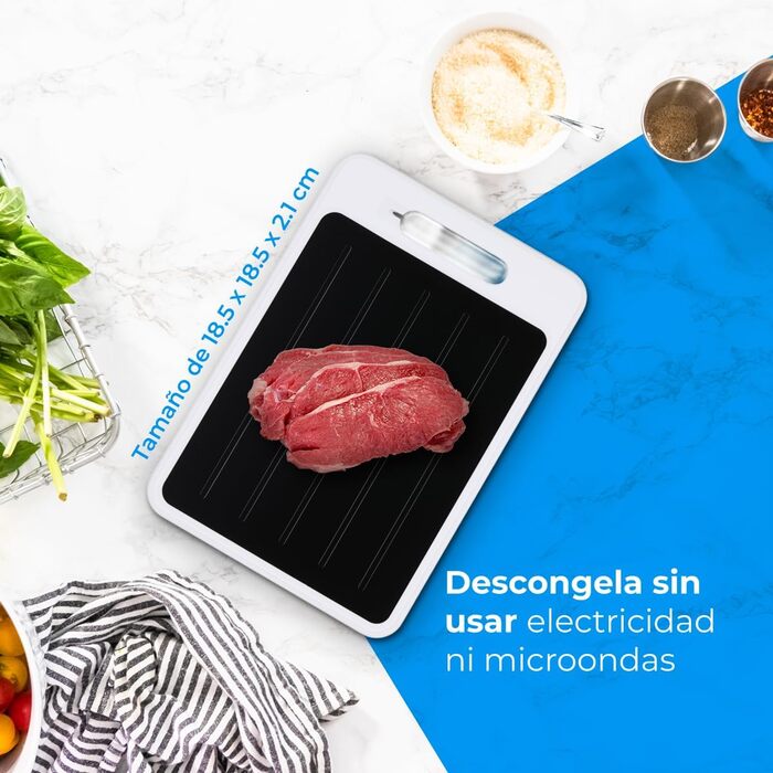 Доска для размораживания и нарезки 36,5 x 25 см, белый NK