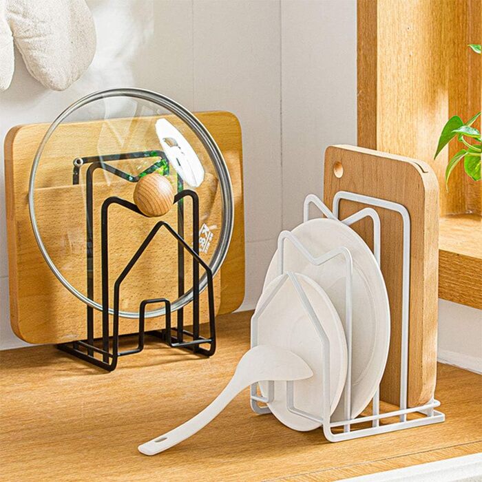 Подставка, держатель для крышки кастрюли, черный LINFIDITE