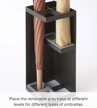 Підставка для парасольки Yamazaki 6719 SMART, чорна, сталь/поліпропілен, мінімалістичний дизайн