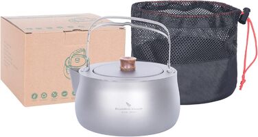 Титановый чайник для кемпинга 800 мл Boundless Voyage