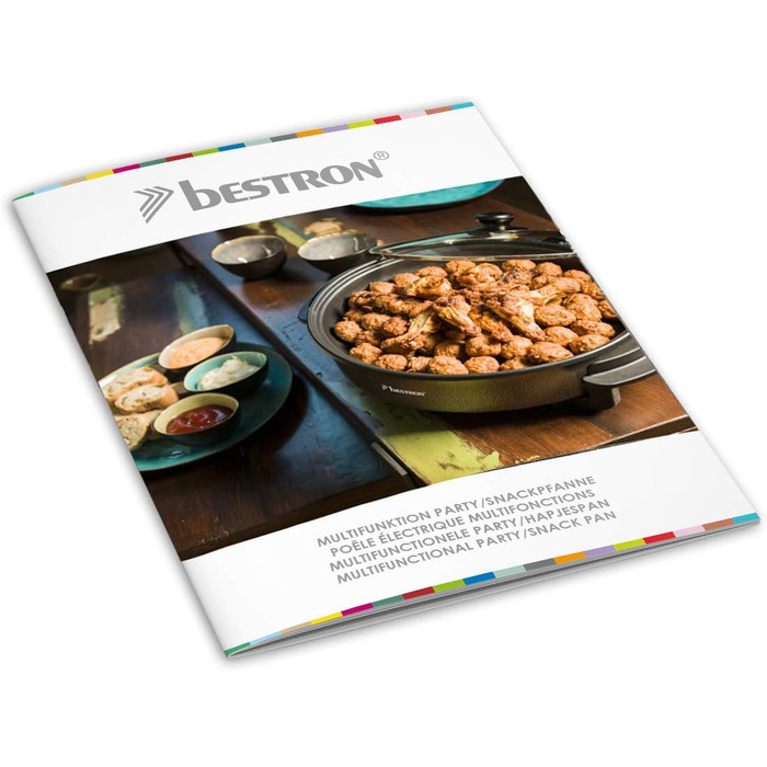 Многофункциональная сковорода Ø40см со стеклянной крышкой, антипригарное покрытие, 1.500 Вт, AHP1800Z, цвет черный (Ø 28.5 см)