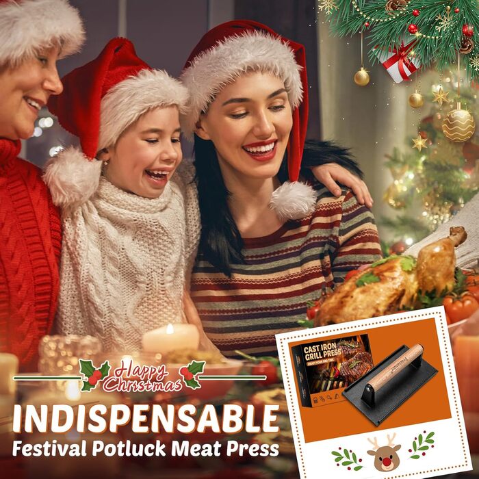 Прес для м'яса з чавуна прямокутна Freelander