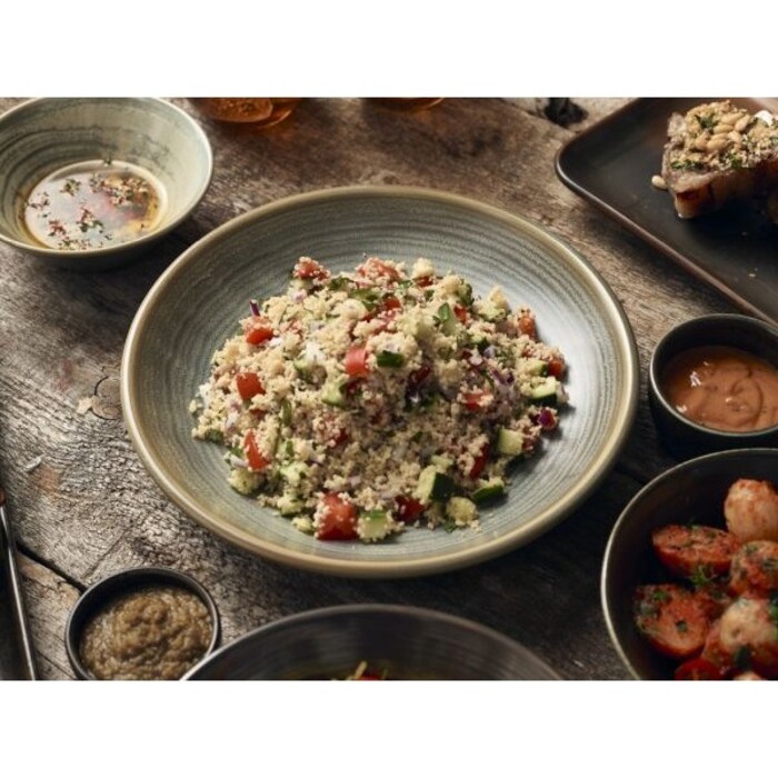 Тарелка глубокая 25 x h 4  см, Terra Porcelain Matt Grey, GenWare