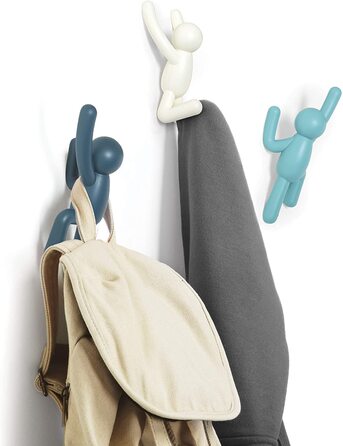 Набір з 3 настінних гачків Blu Dual Buddy Umbra