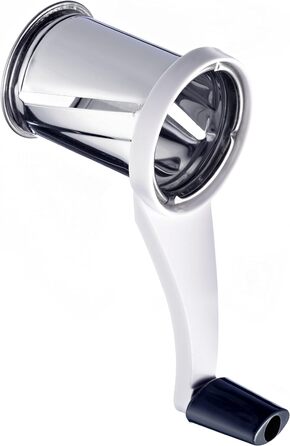 Барабанна терка/рубанок Westmark з 3 ріжучими барабанами та вбудованим поршнем, нержавіюча сталь/пластик, тріо, білий/антрацит, 11722260 одинарний