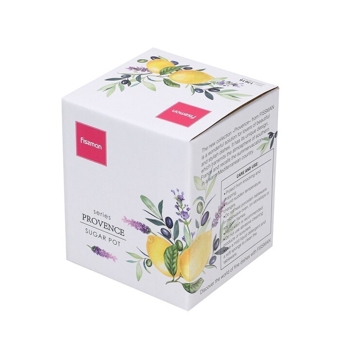Цукорниця Fissman 270 мл PROVENCE порцеляна (13616)