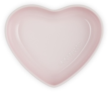 Блюдо сервировочное в форме сердца 20 см, розовое Heart Le Creuset
