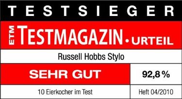 Яйцеварка, 1-7 варених або 3 парові яйця, 380 Вт Russell Hobbs