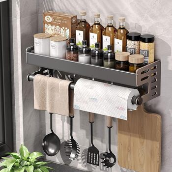 Настінний органайзер для кухонного приладдя 30 см Generisch